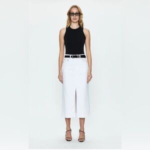 Pistola Alice White High Rise Midi denim Skirt – Size 26